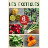 CADEAU JARDINAGE - PACK "Les Exotiques" - Graines Bio