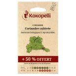 CORIANDRE Cultivée +50% offert - Graines BIO | KOKOPELLI | Graines et Bio