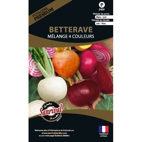 BETTERAVES EN MÉLANGE - Graines PREMIUM non traitées | SANRIVAL | Graines et Bio