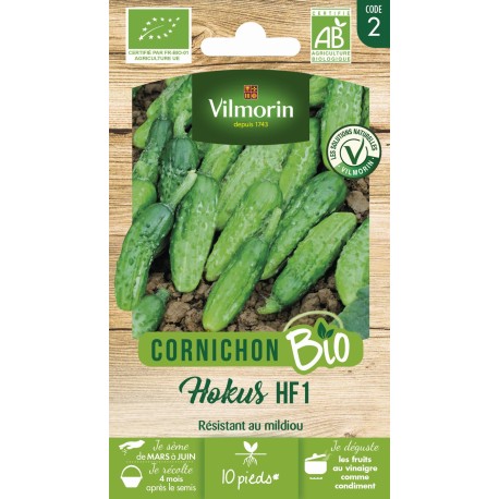 CORNICHON HOKUS - Graines BIO | Vilmorin Bio | Graines et Bio