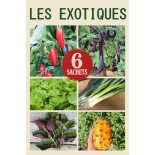 CADEAU JARDINAGE - PACK "Les Exotiques"  - Graines Bio