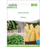 MÉLANGE Maïs-Haricot-Courgette - Graines BIO | Sativa | Graines et Bio