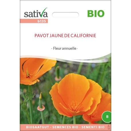 PAVOT JAUNE de CALIFORNIE - Graines BIO | Sativa | Graines et Bio
