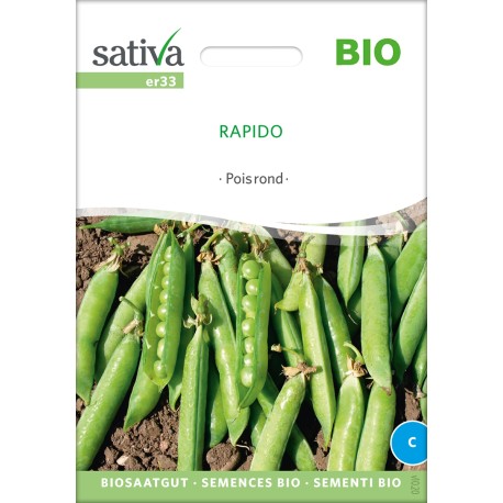 PETIT POIS Grain Rond "Rapido" - Graines BIO | Sativa | Graines et Bio